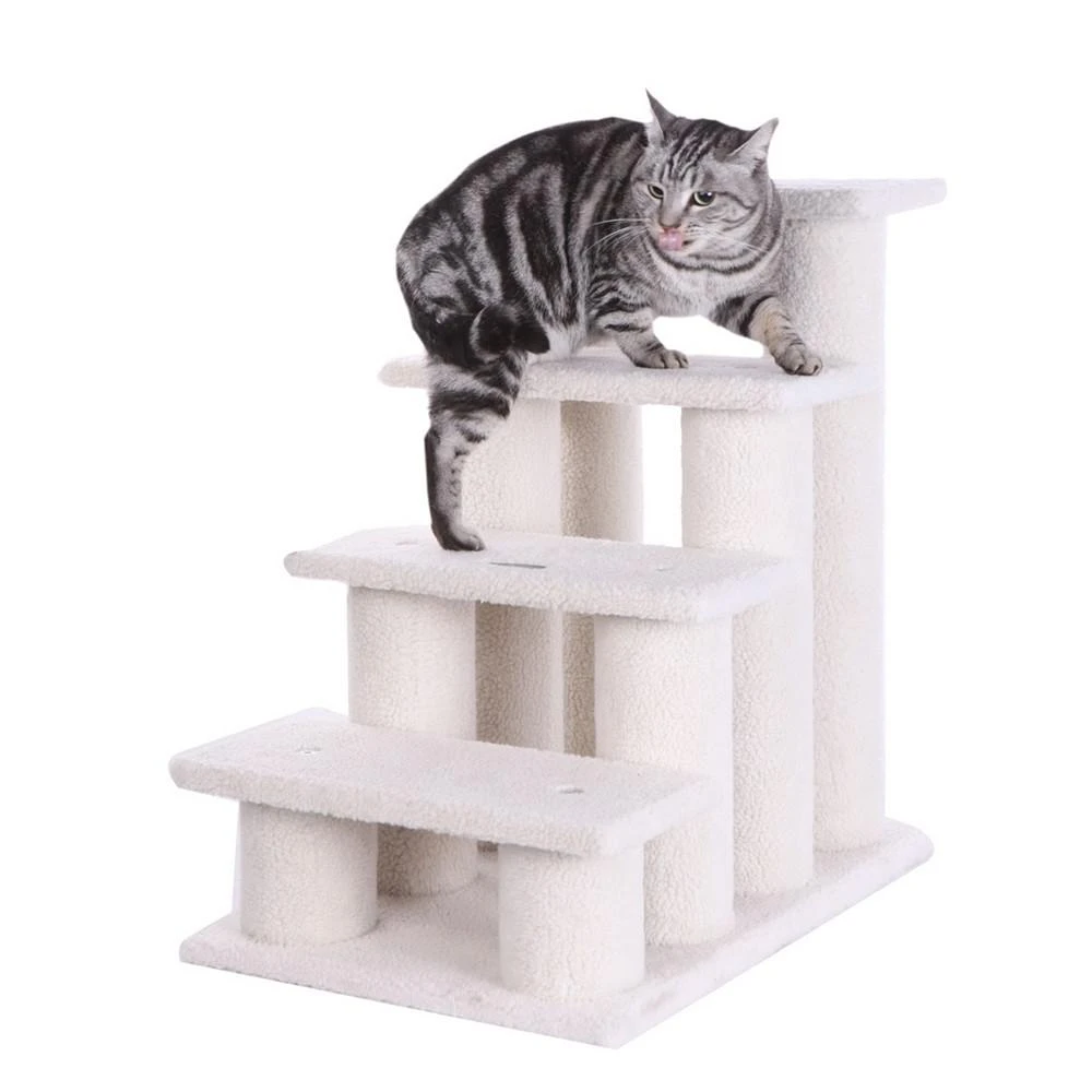 商品Macy's|4 Step Stairs Real Wood Ramp For Dogs & Cats,价格¥971,第2张图片详细描述