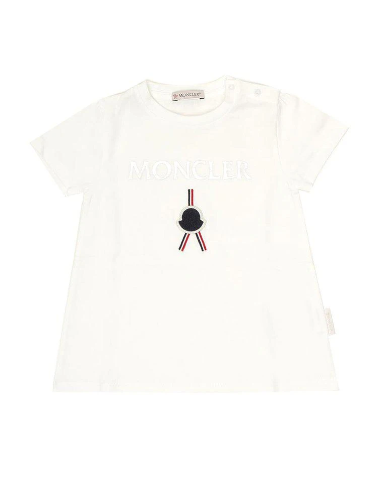 商品Moncler|Moncler Enfant Logo Embroidered Crewneck T-Shirt,价格¥586,第1张图片