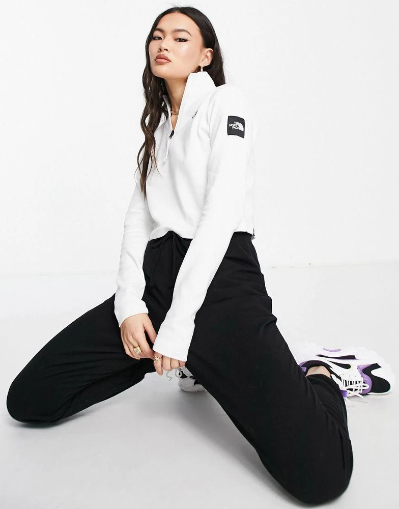 商品The North Face|The North Face Black Box 1/4 zip long sleeve t-shirt in white,价格¥254,第4张图片详细描述