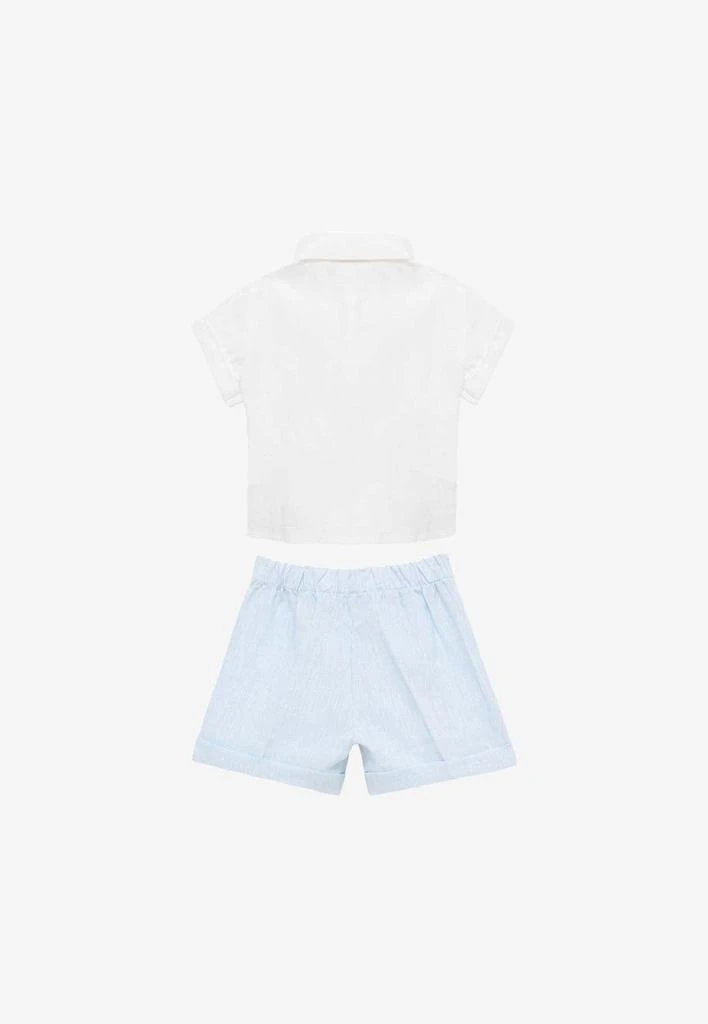 商品IL GUFO|Baby Boys Linen Shirt and Shorts Set,价格¥899,第2张图片详细描述