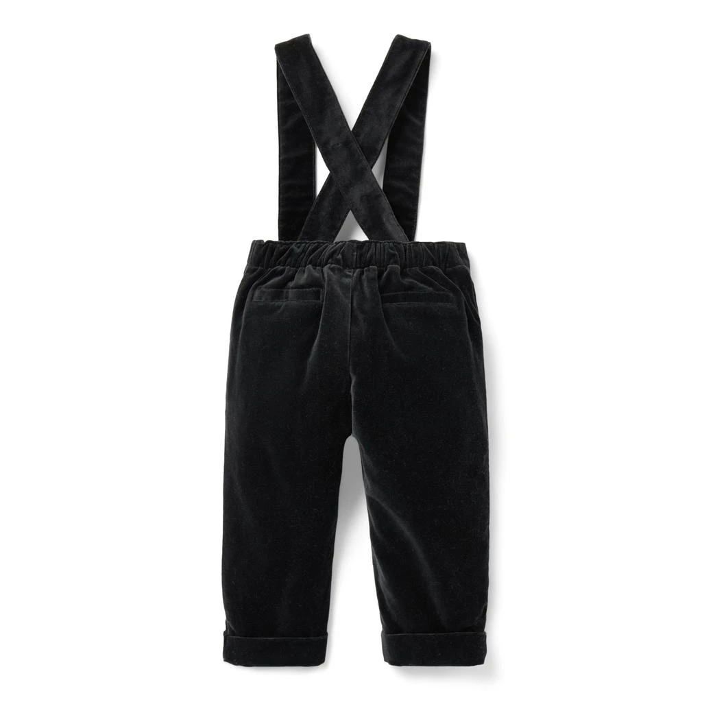 商品Janie and Jack|Baby Black Velvet Suspender Pants (Infant),价格¥367,第2张图片详细描述