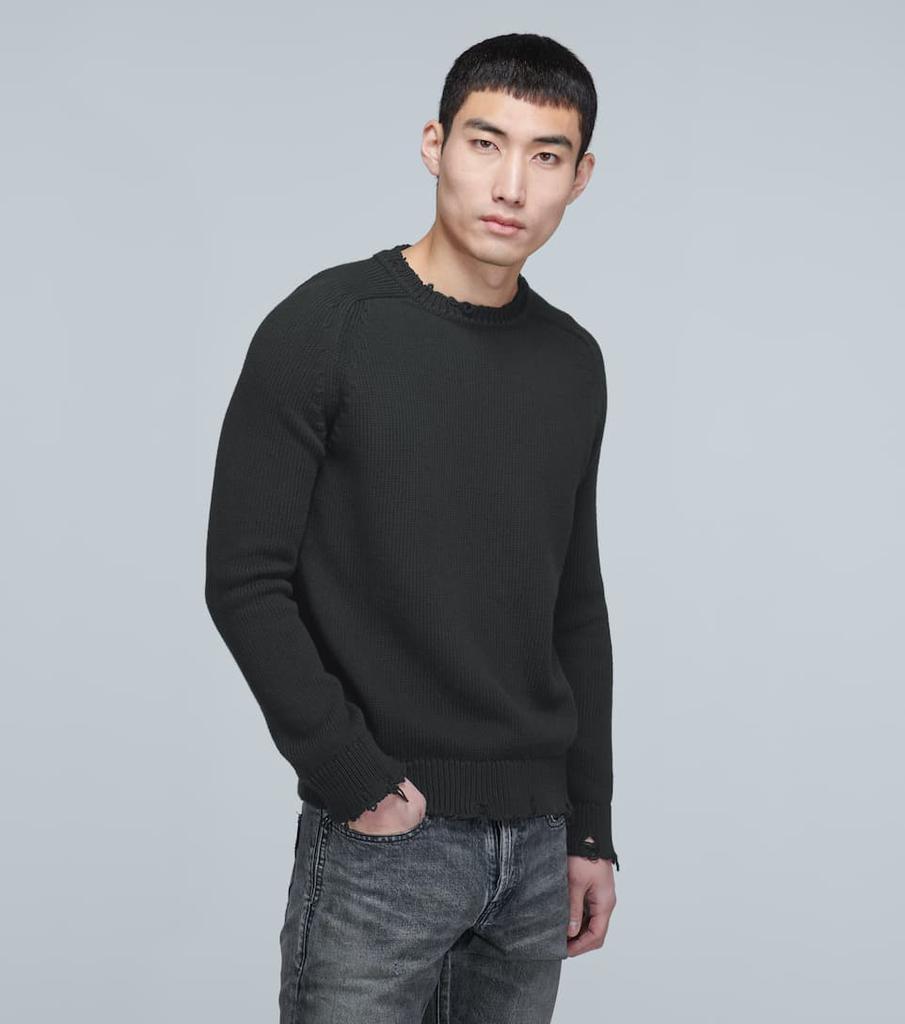 商品Yves Saint Laurent|破旧效果针织毛衣,价格¥7070,第5张图片详细描述