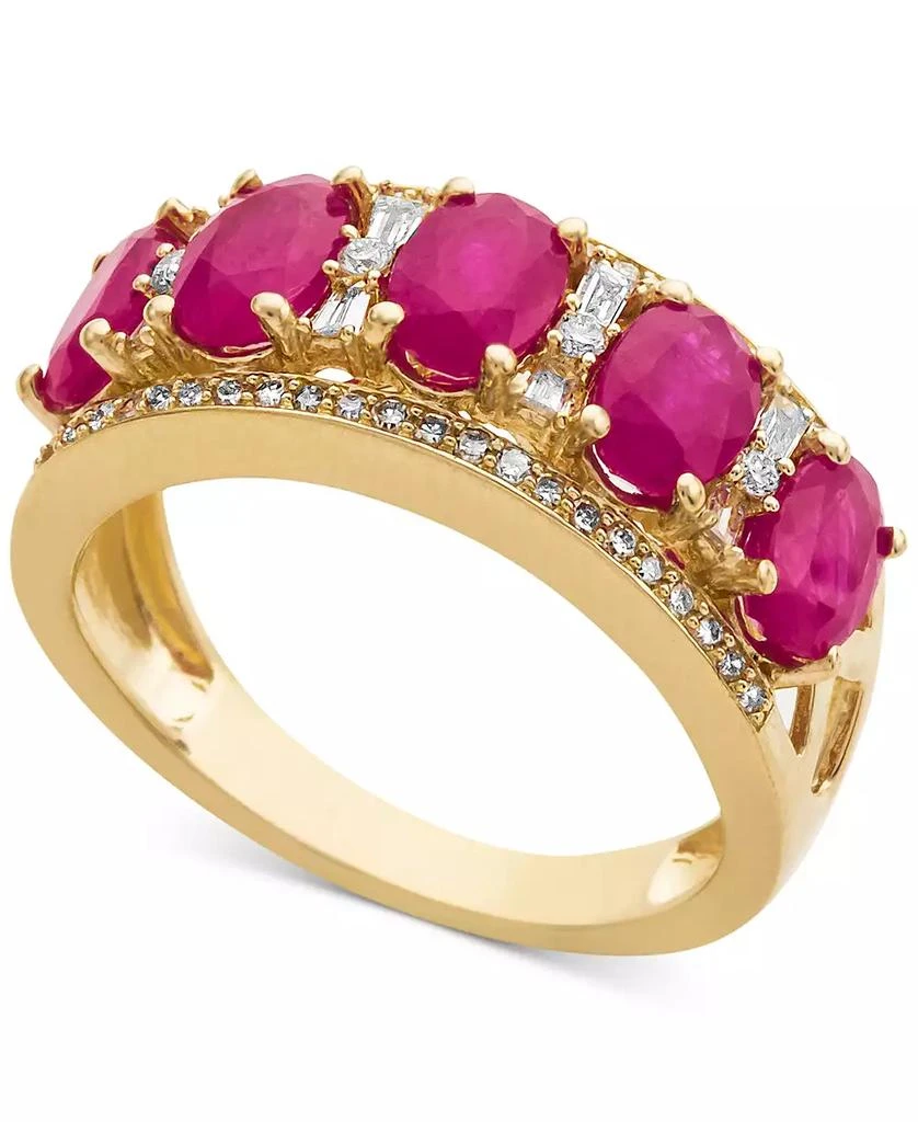 Sapphire (2-7/8 ct. t.w.) & Diamond (1/3 ct. t.w.) Ring in 14k White Gold (Also in Emerald, Tanzanite and Ruby) 商品