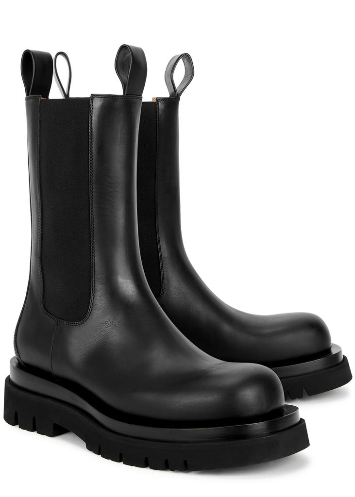 Lug black leather Chelsea boots商品第2张图片规格展示