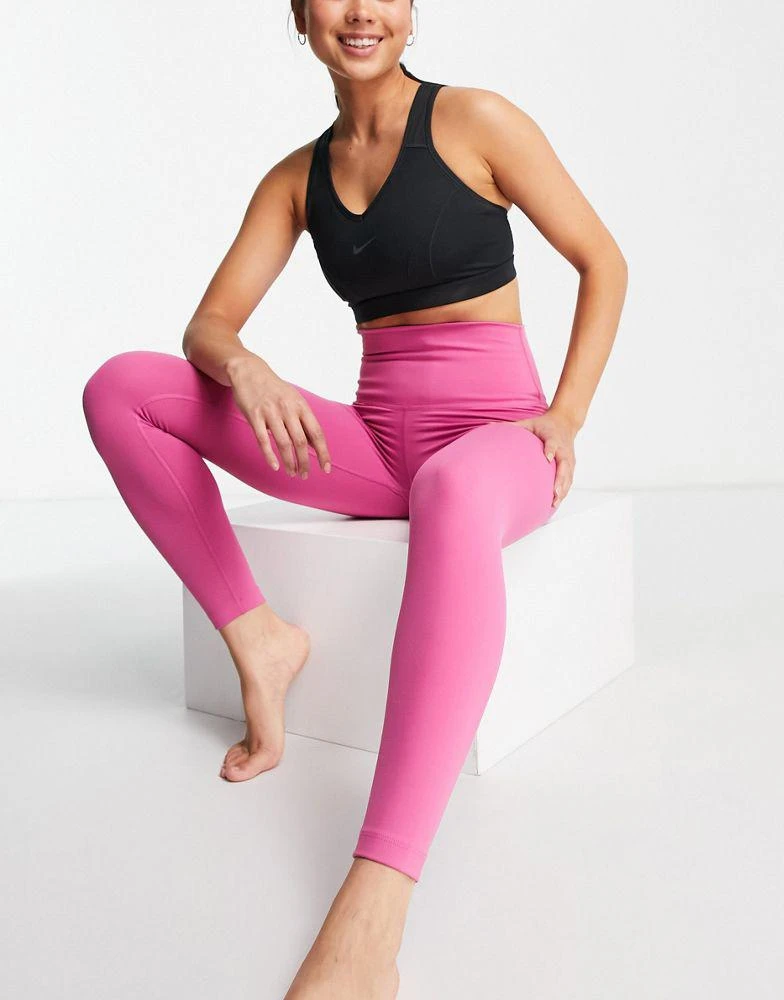 商品NIKE|Nike Yoga Dri-FIT high rise leggings in pink,价格¥203,第4张图片详细描述