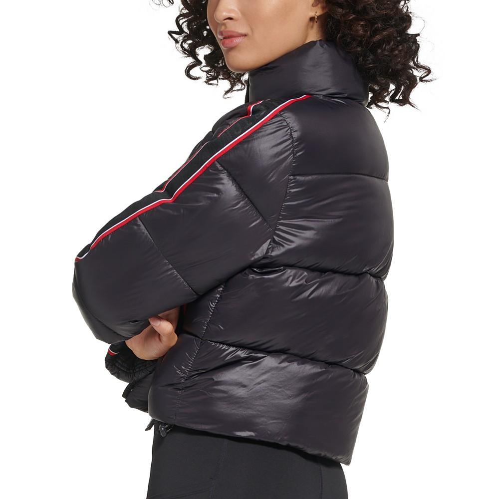 Women's Active Cropped Stretch Puffer Jacket商品第2张图片规格展示