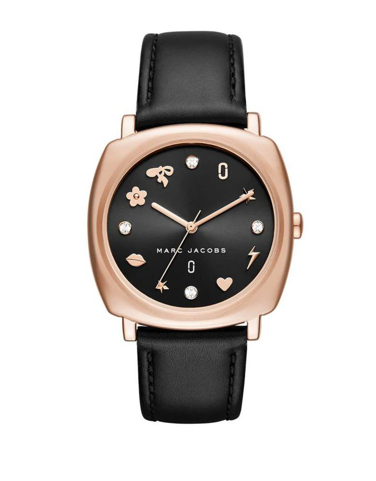 商品Marc Jacobs|Classic Gold Leather Analog Watch,价格¥846,第2张图片详细描述