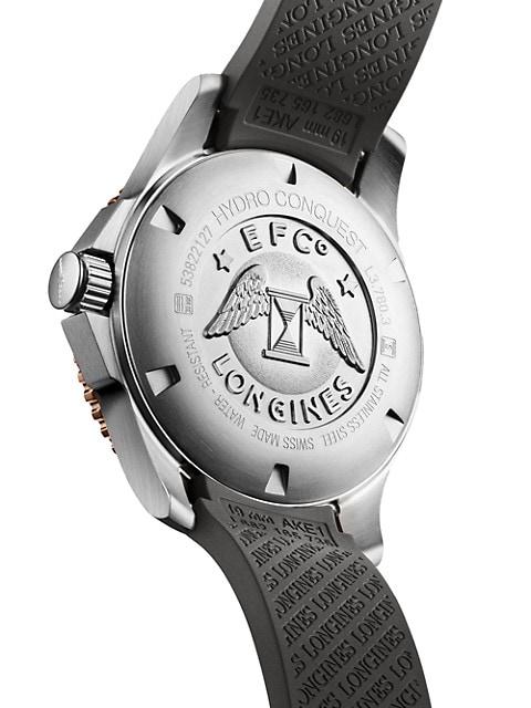 HydroConquest 39MM Stainless Steel Automatic Watch商品第4张图片规格展示