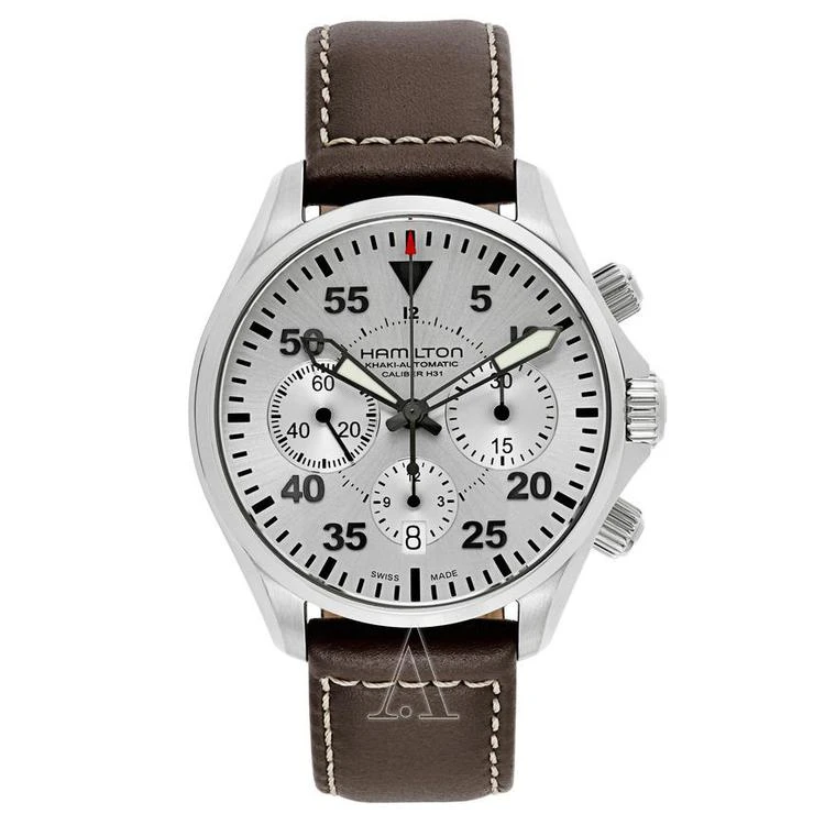 商品Hamilton|Khaki Aviation Pilot Auto Chrono 男士手表,价格¥8302,第1张图片