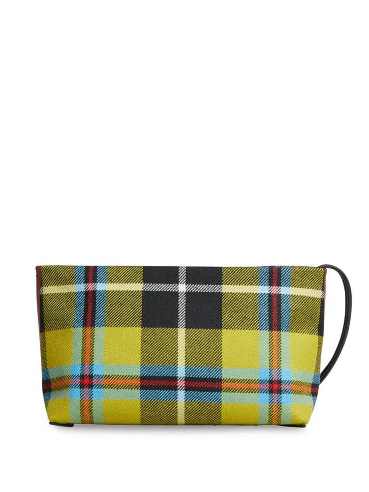 商品Burberry|Plaid Leather Zip Clutch,价格¥2600,第4张图片详细描述