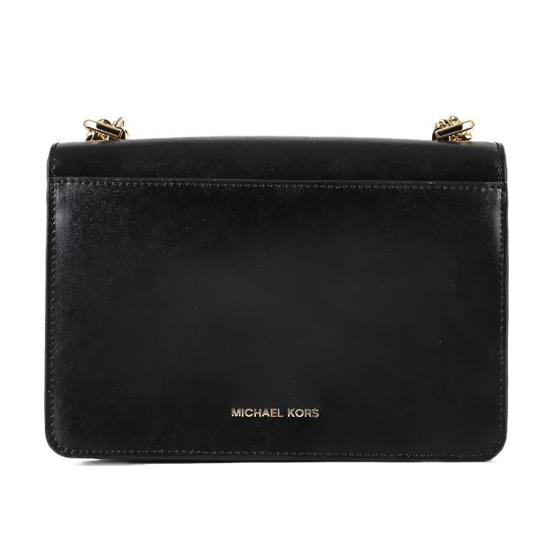 商品[国内直发] Michael Kors|MK 女包 迈克·科尔斯 MICHAEL KORS Jade系列 黑色皮质单肩斜挎包 30S9GJ4L9L BLACK,价格¥1480,第4张图片详细描述