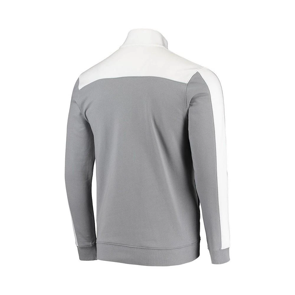 商品Under Armour|Men's White Notre Dame Fighting Irish Game Day All Day Fleece Half-Zip Jacket,价格¥594,第4张图片详细描述