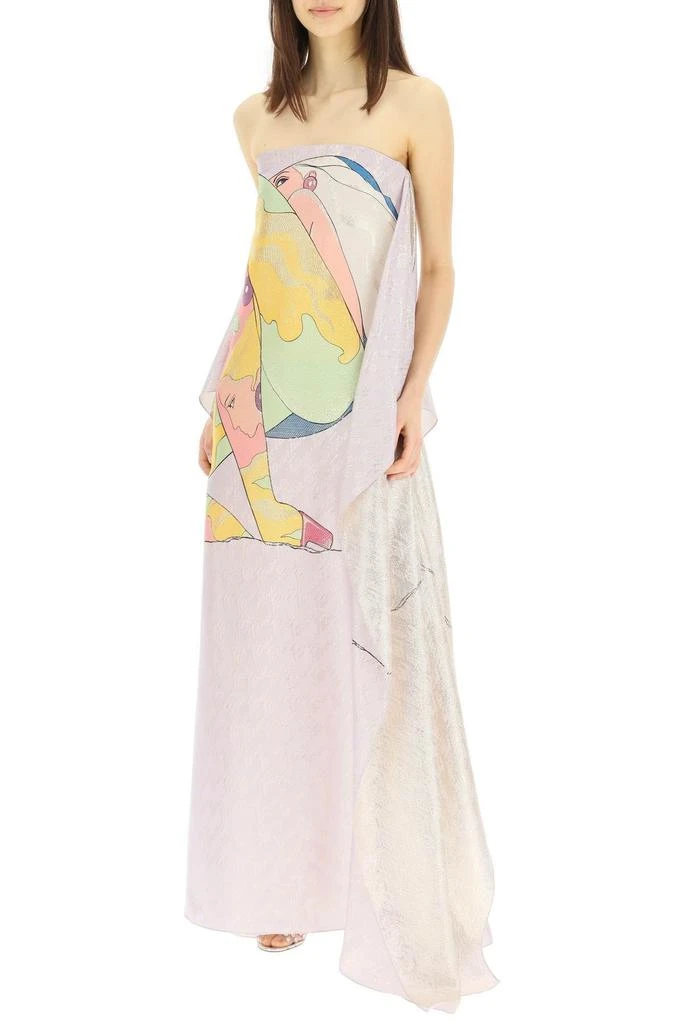 商品Fendi|FENDI BRUSH LUREX SILK DRESS,价格¥26618,第2张图片详细描述