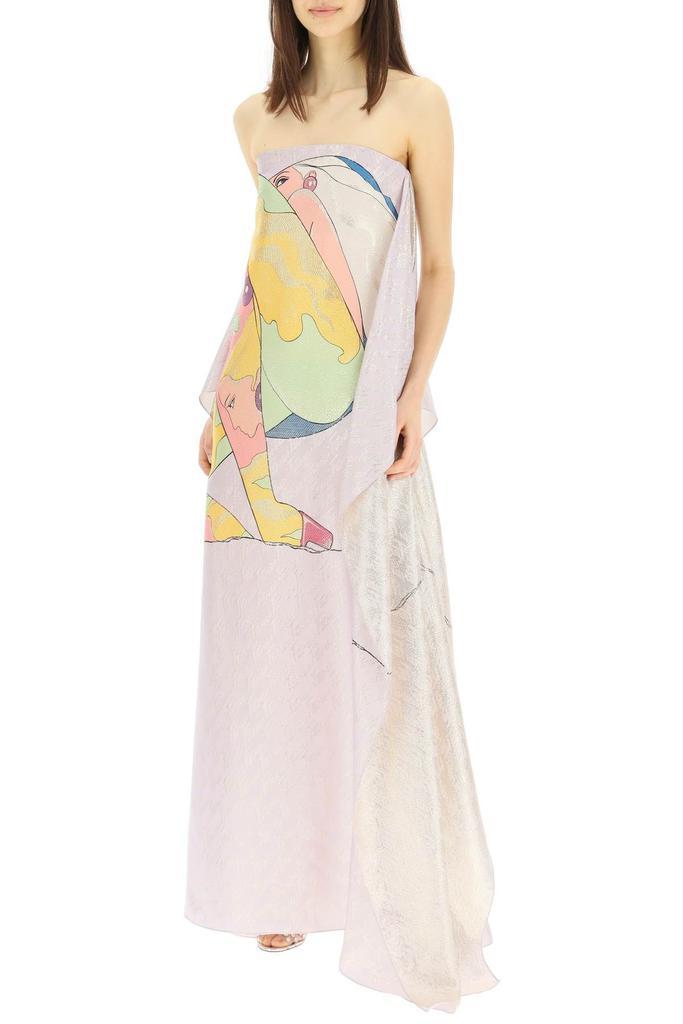 商品Fendi|FENDI BRUSH LUREX SILK DRESS,价格¥23021,第4张图片详细描述