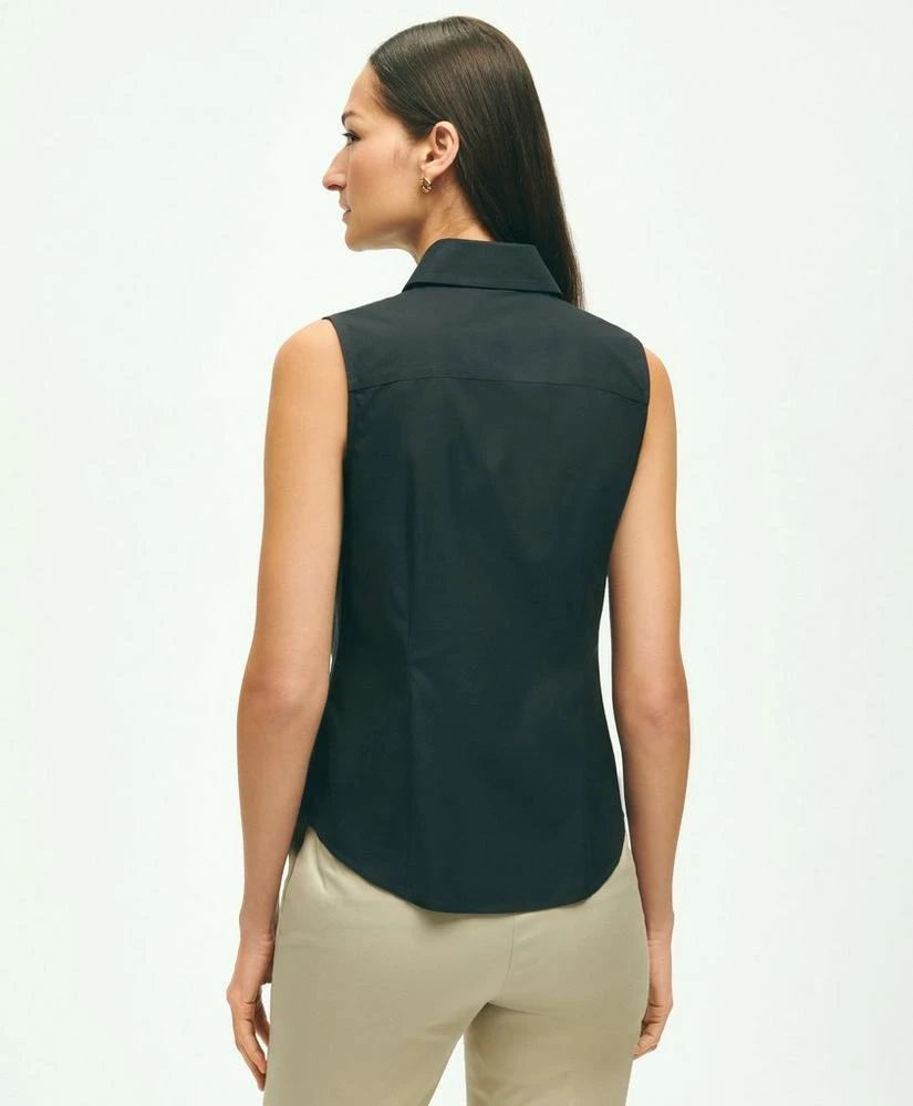 商品Brooks Brothers|Fitted Non-Iron Stretch Supima® Cotton Sleeveless Dress Shirt,价格¥604,第2张图片详细描述