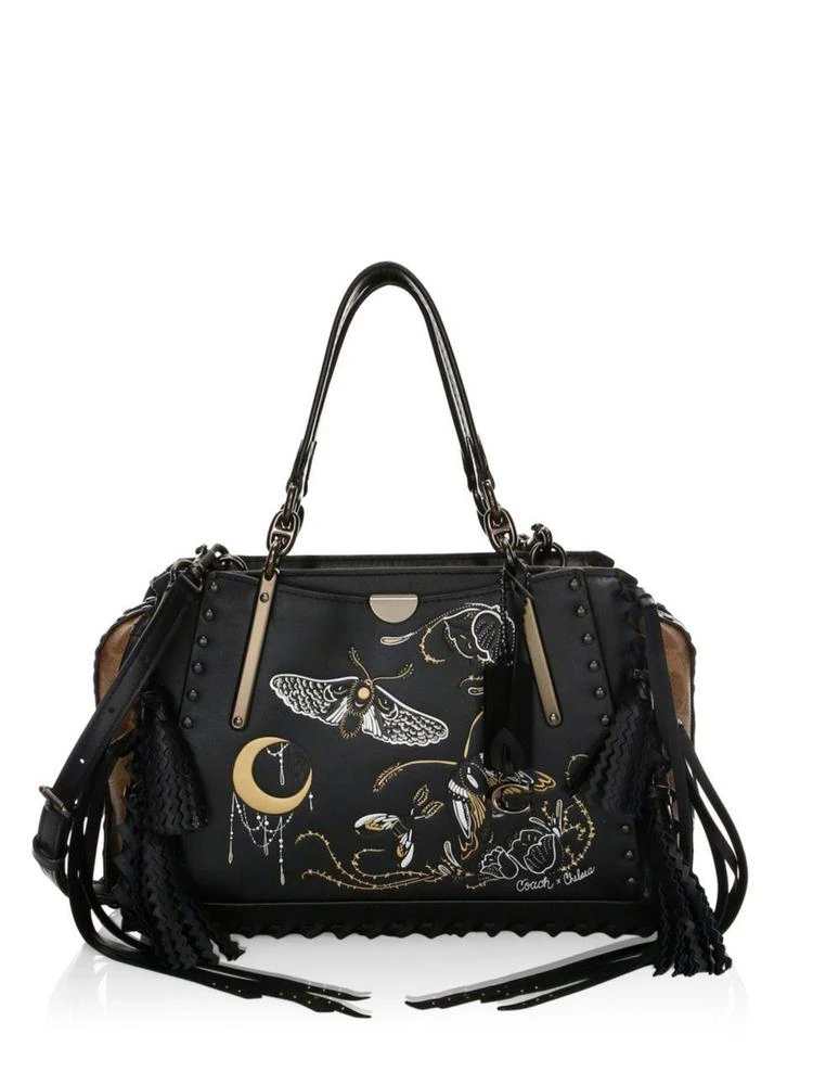 商品Coach|Dreamer Tattoo Leather & Canvas Tote,价格¥3663,第1张图片