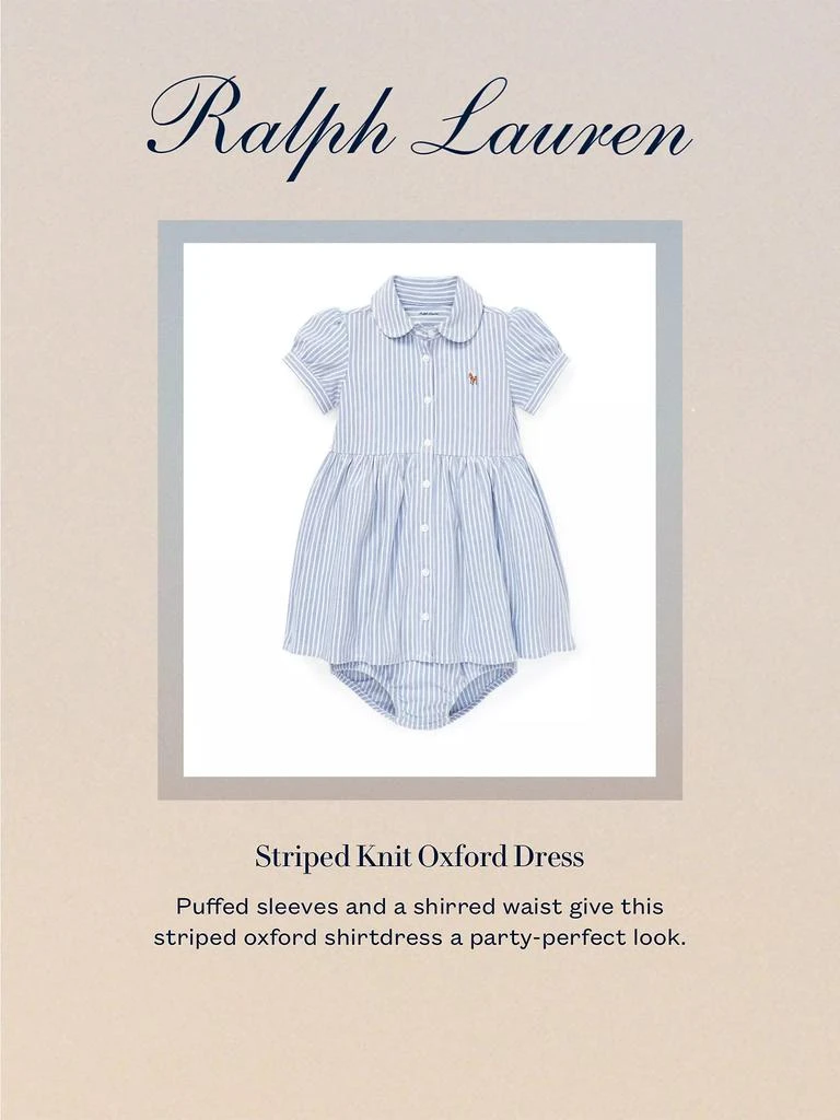 商品Ralph Lauren|Baby Girl's 2-Piece Oxford Shirtdress & Bloomers Set,价格¥373,第3张图片详细描述