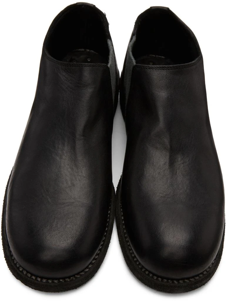 商品guidi|Black Slip-On Derbys,价格¥3154,第5张图片详细描述