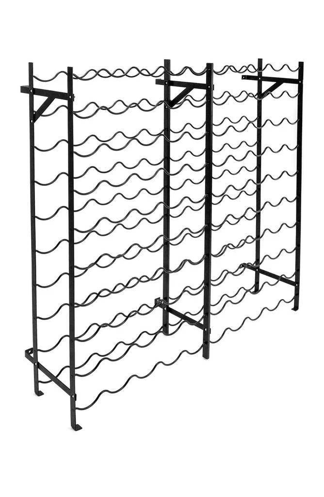 商品SORBUS|Black 100 Bottle Freestanding Wine Rack,价格¥817,第4张图片详细描述