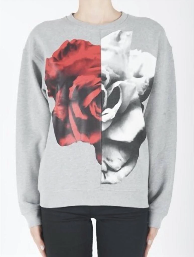 商品Alexander McQueen|Women Collage Sweatshirt In Grey,价格¥1174,第1张图片