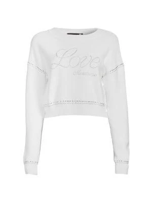 商品Love Moschino|Embellished Cropped Sweater,价格¥1125,第3张图片详细描述