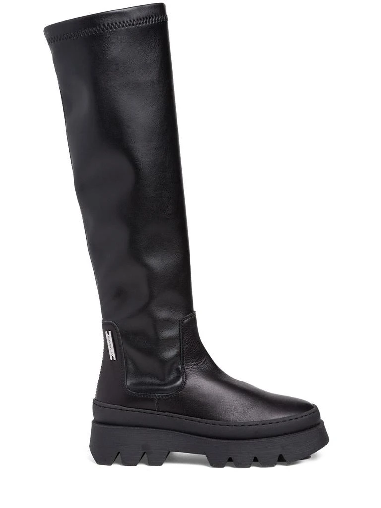 商品MONNALISA|Leather High Boots,价格¥2436,第1张图片