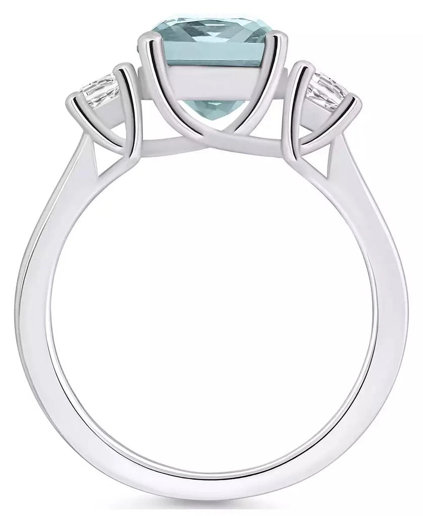 商品Macy's|Aquamarine (2 ct. t.w.) and Diamond (1/3 ct. t.w.) Ring in 14K White Gold,价格¥12172,第3张图片详细描述