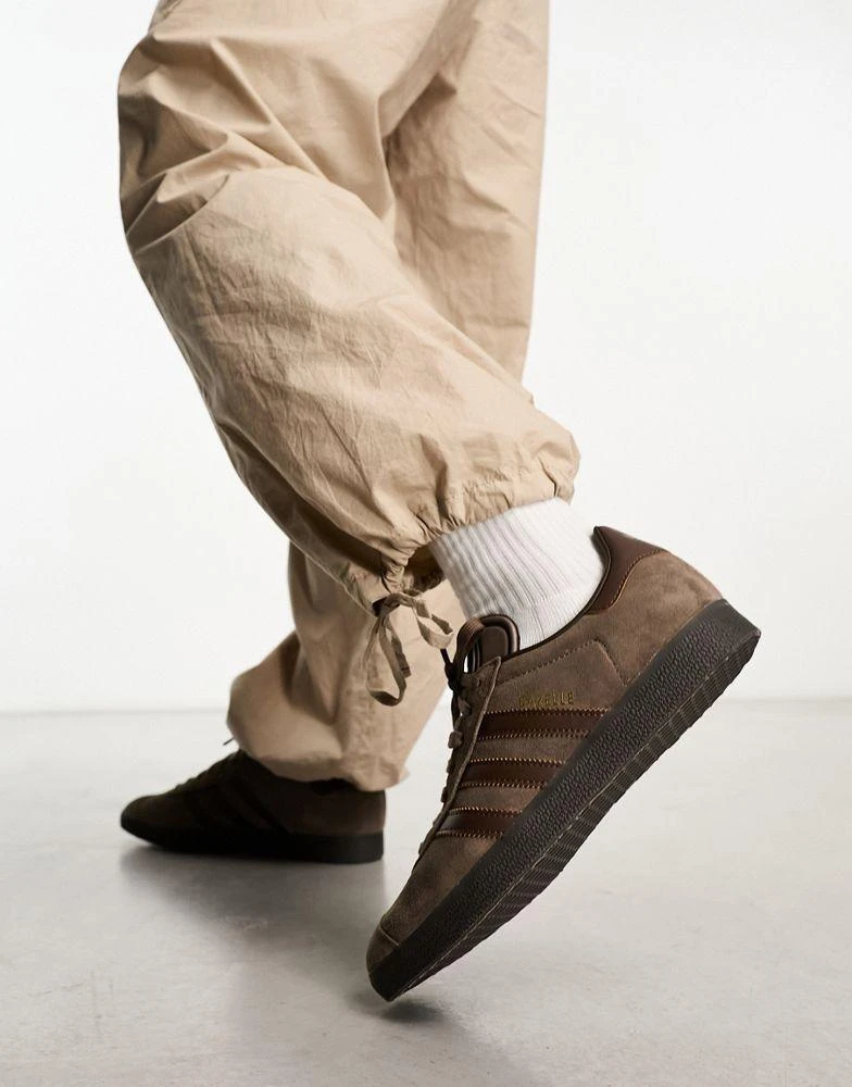 商品Adidas|adidas Originals Gazelle trainers in brown,价格¥816,第4张图片详细描述