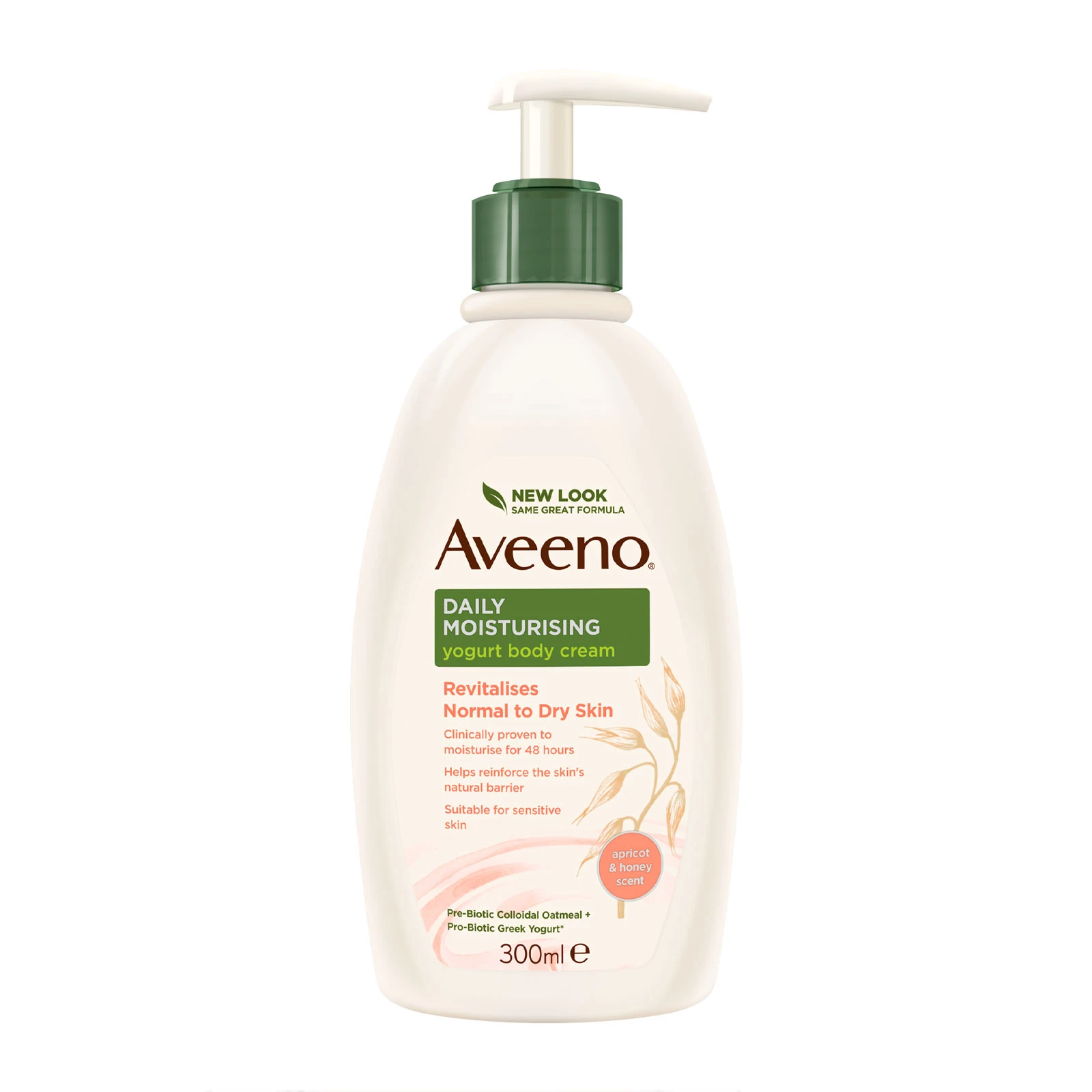 商品Aveeno|Aveeno 艾维诺 日常杏子蜂蜜保湿润肤身体乳液 300ml,价格¥94,第1张图片