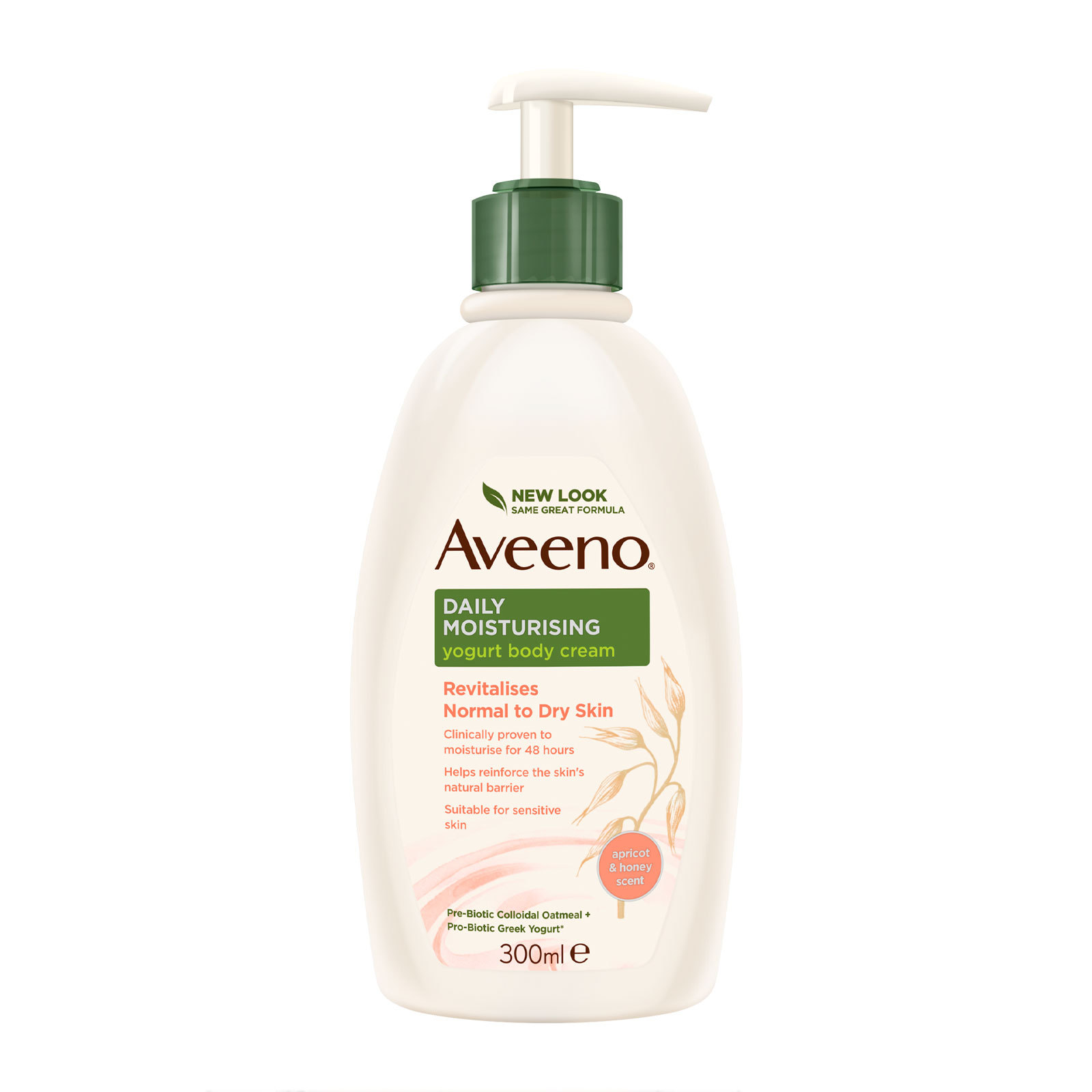 商品Aveeno|Aveeno 艾维诺 日常杏子蜂蜜保湿润肤身体乳液 300ml,价格¥72,第1张图片