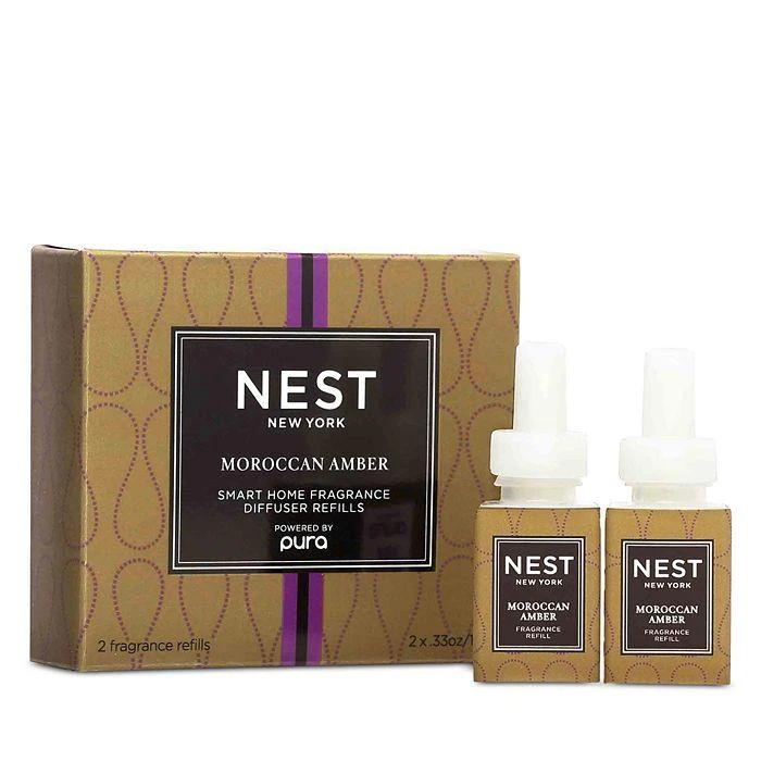 商品NEST New York|Pura Moroccan Amber Smart Home Fragrance Diffuser Refill, Set of 2,价格¥270,第1张图片