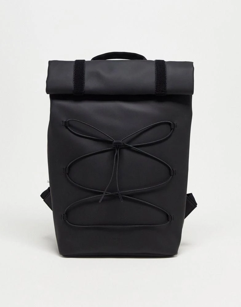 商品RAINS|Rains 13160 waterproof rolltop backpack in black,价格¥999,第1张图片