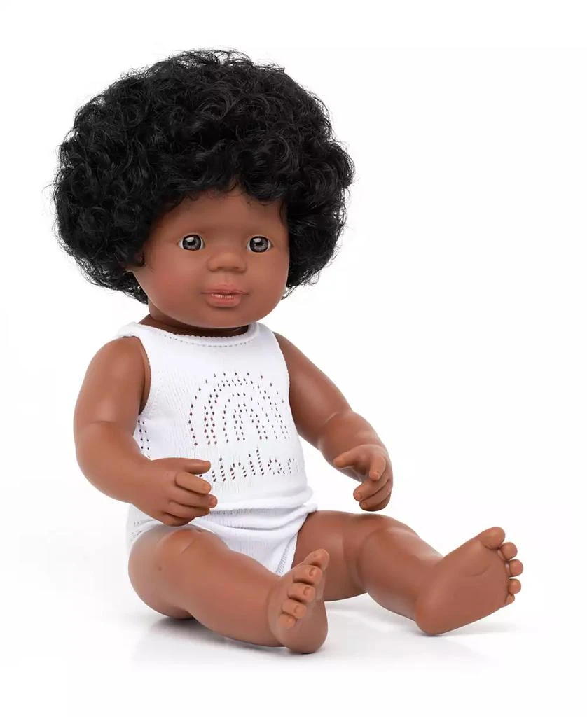 商品MINILAND|15" Baby Doll African American Girl Set , 3 Piece,价格¥414,第1张图片