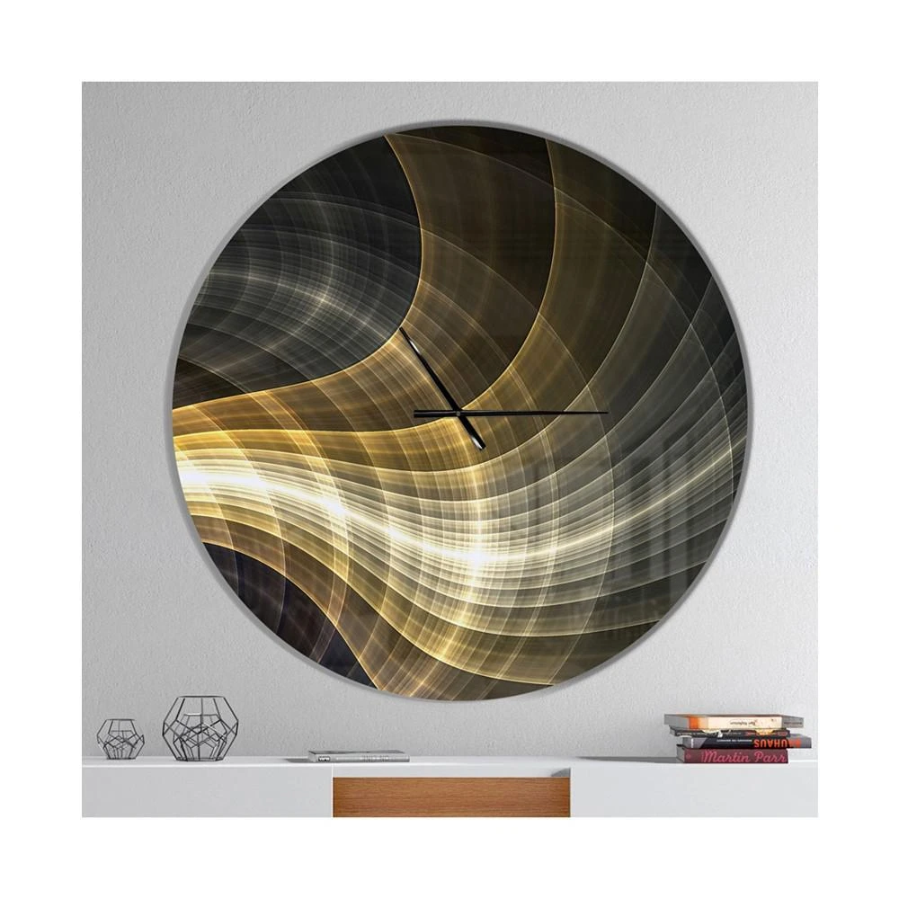 商品Design Art|Designart Oversized Modern Round Metal Wall Clock - 36 x 36,价格¥2456,第2张图片详细描述