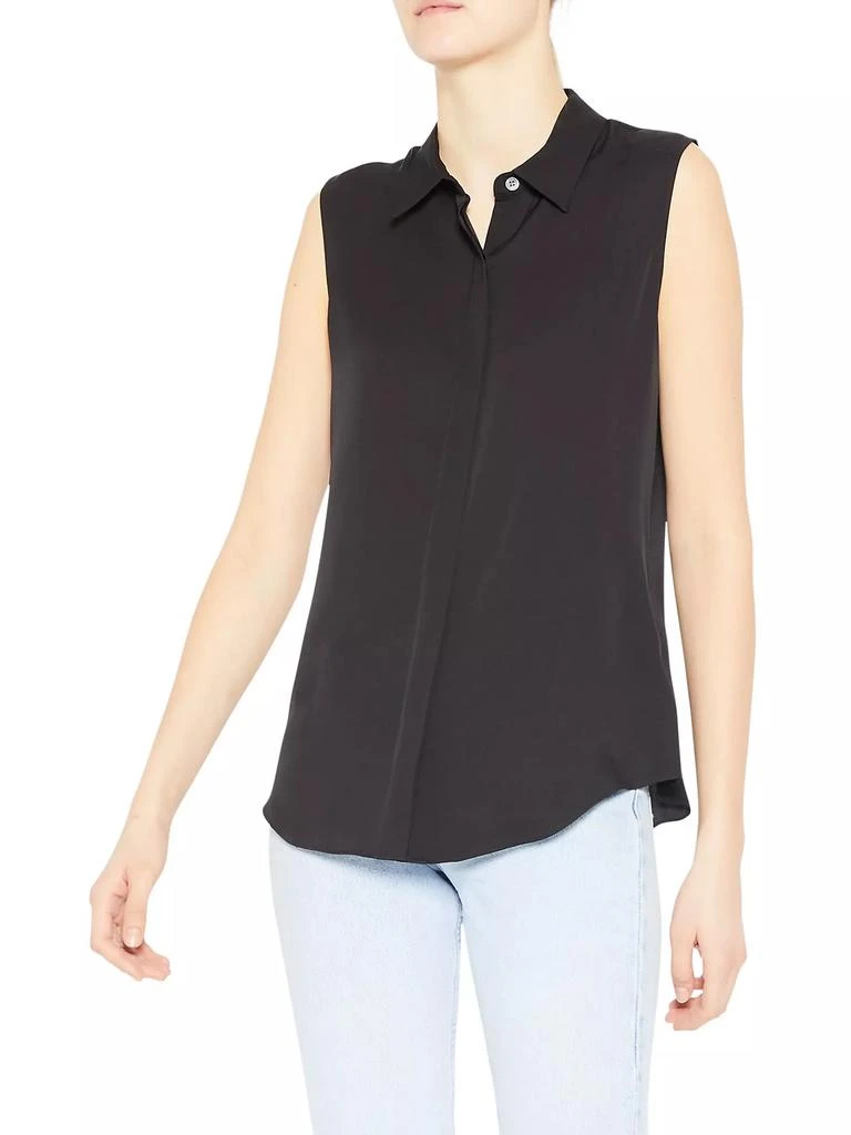 商品Theory|Tanelis Modern Silk Sleeveless Blouse,价格¥1024,第4张图片详细描述