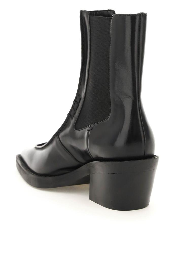 Khaite charleston leather ankle boots商品第3张图片规格展示
