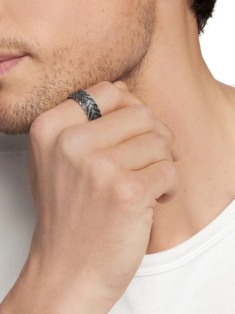 Chevron Pavé Band Ring in Sterling Silver 商品