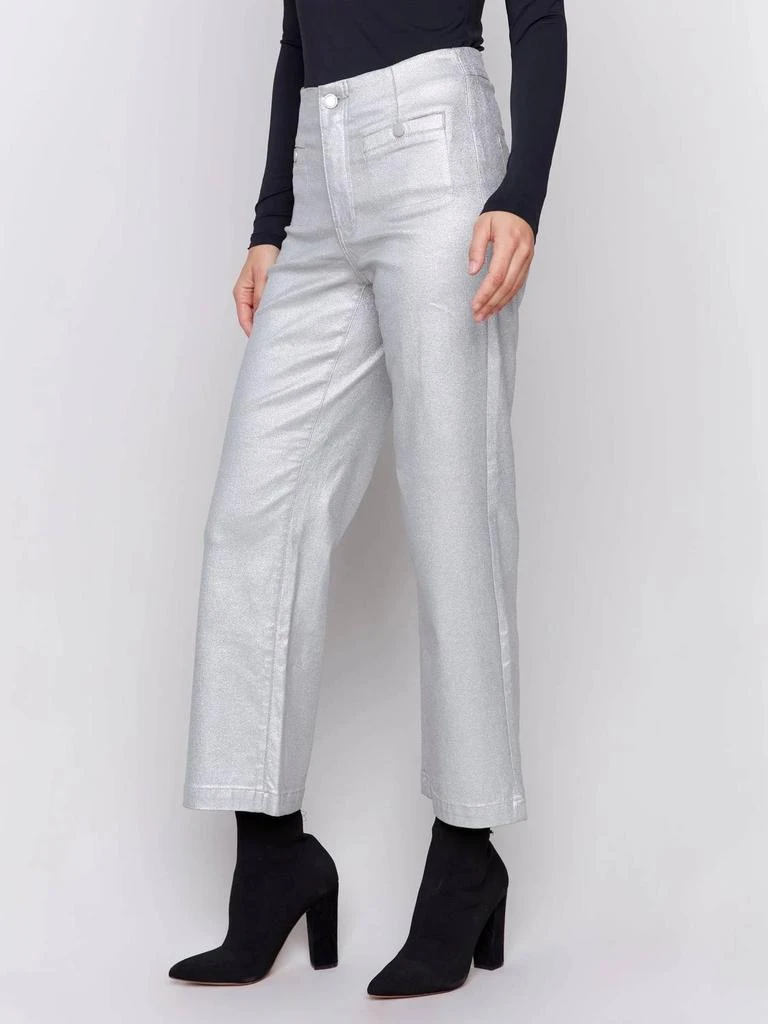 商品CHARLIE B|Charlie B - Shiny Wax Flare Leg Pant,价格¥613,第2张图片详细描述