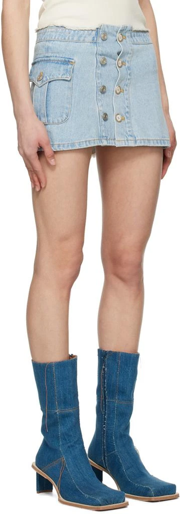 商品ANDERSSON BELL|Blue Apron Wrap Denim Miniskirt,价格¥832,第2张图片详细描述