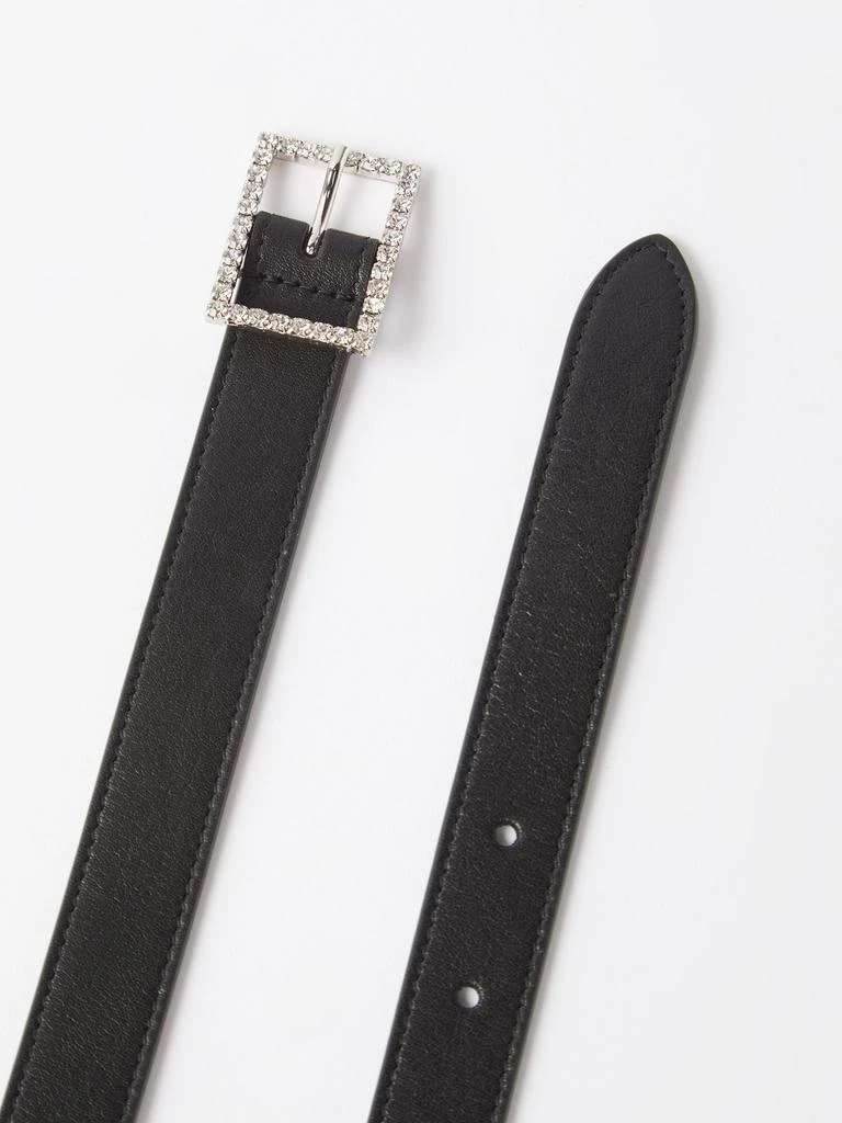商品Yves Saint Laurent|Crystal-buckle leather belt,价格¥2929,第4张图片详细描述