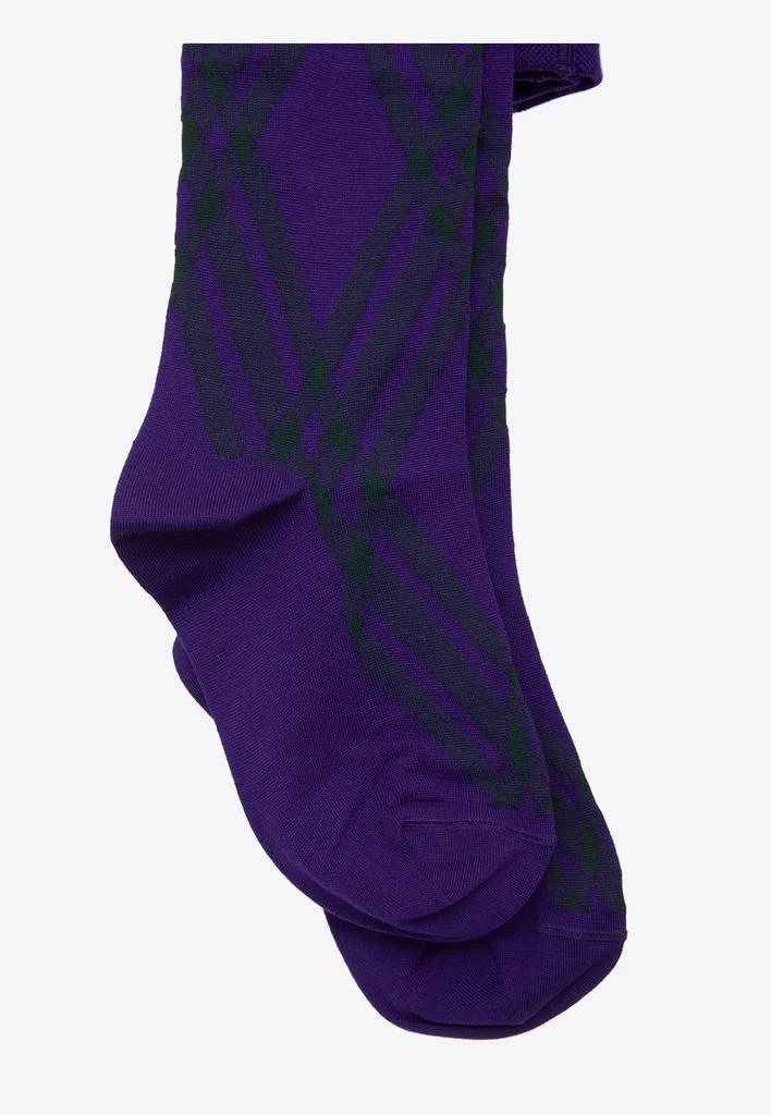 商品Burberry|Check Stretch Wool Tights,价格¥3460,第2张图片详细描述