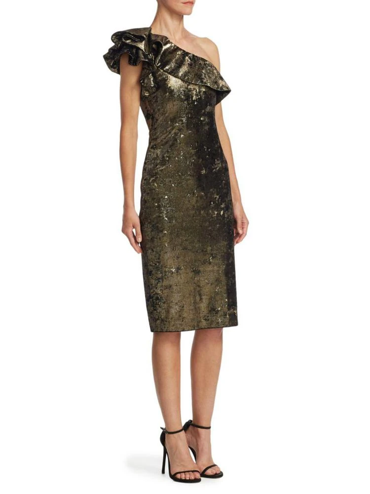 商品Badgley Mischka|Ruffle Sheath Dress,价格¥1321,第1张图片