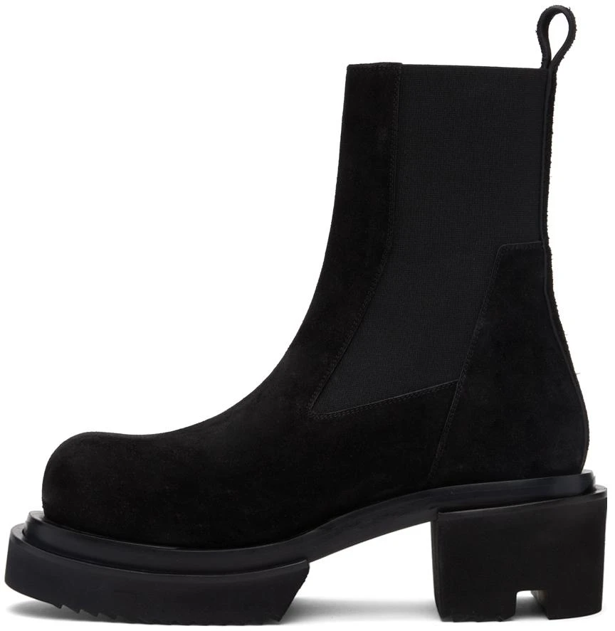 商品Rick Owens|Black Beatle Bogun Chelsea Boots,价格¥5657,第3张图片详细描述