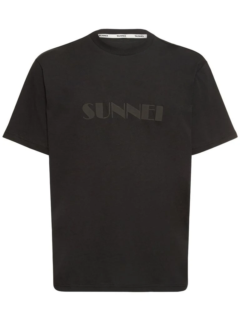 商品SUNNEI|Logo Print Cotton Jersey T-shirt,价格¥1298,第1张图片