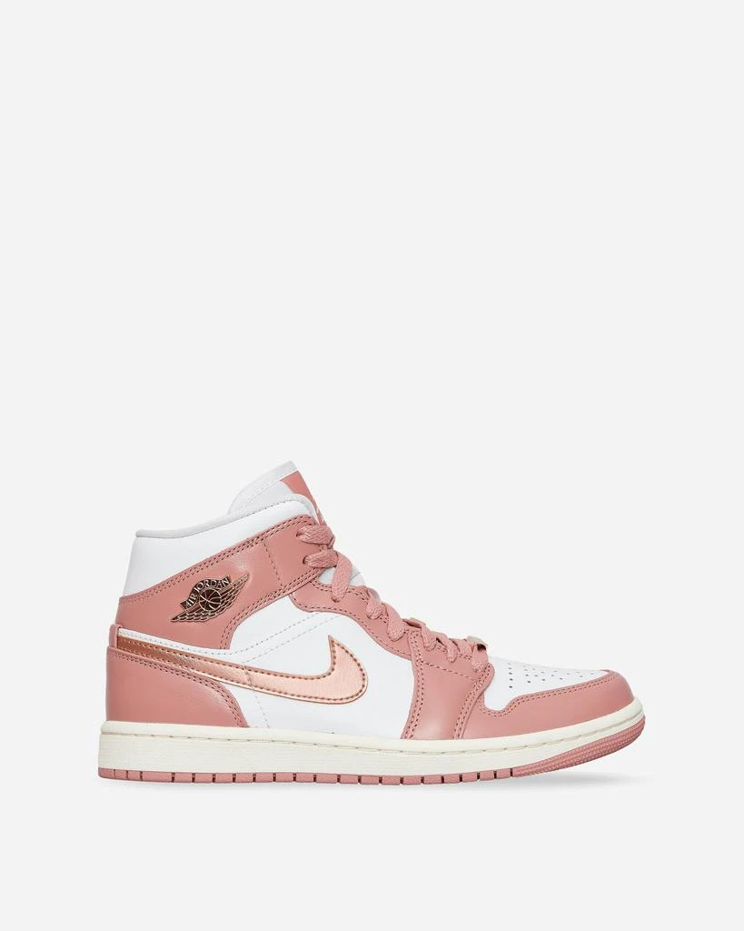 商品Jordan|WMNS Air Jordan 1 Mid SE Sneakers Red Stardust / Metallic Copper,价格¥1133,第1张图片