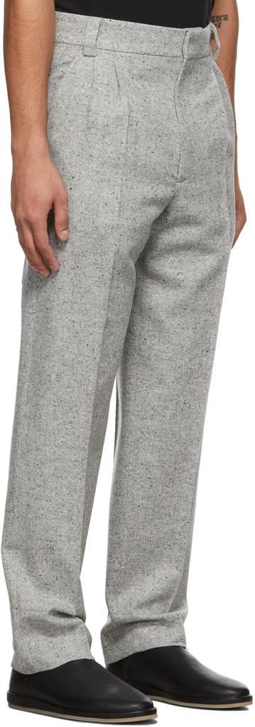 商品Fear of god|Grey Double Pleated Tapered Trousers,价格¥4333,第4张图片详细描述