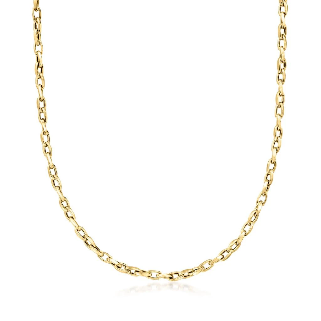 商品Ross-Simons|Italian 18kt Yellow Gold Twisted Cable-Link Necklace,价格¥5529,第1张图片