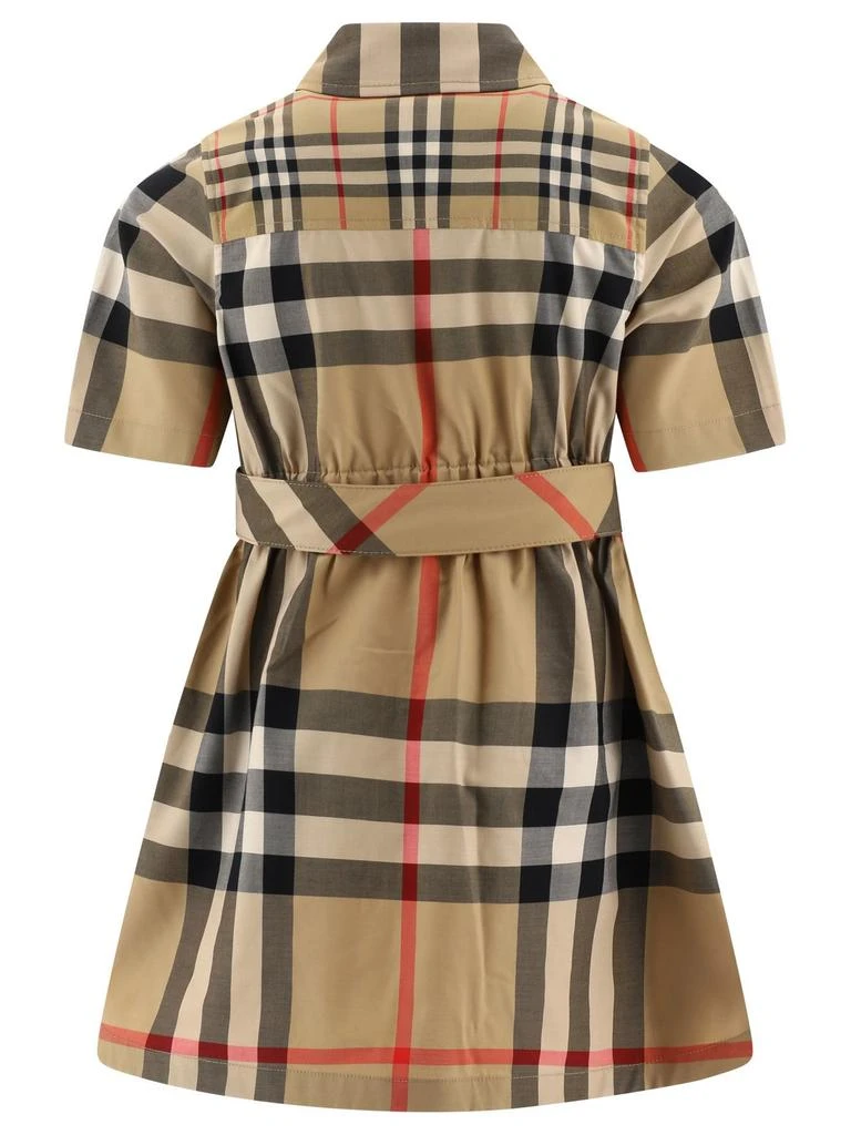 商品Burberry|Burberry Kids Checked Short-Sleeved Shirt Dress,价格¥3676,第2张图片详细描述