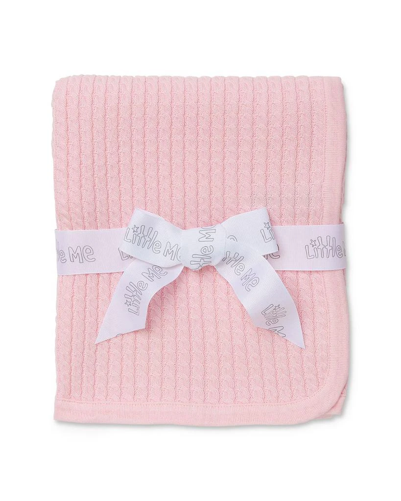 商品Little Me|Infant Girls' Textured Striped Blanket - Baby,价格¥284,第1张图片详细描述