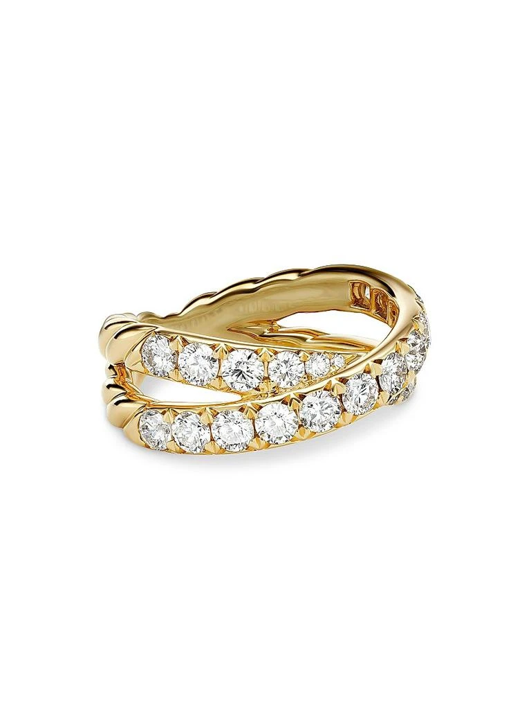 商品David Yurman|DY Crossover Band Ring in 18K Yellow Gold,价格¥48819,第1张图片